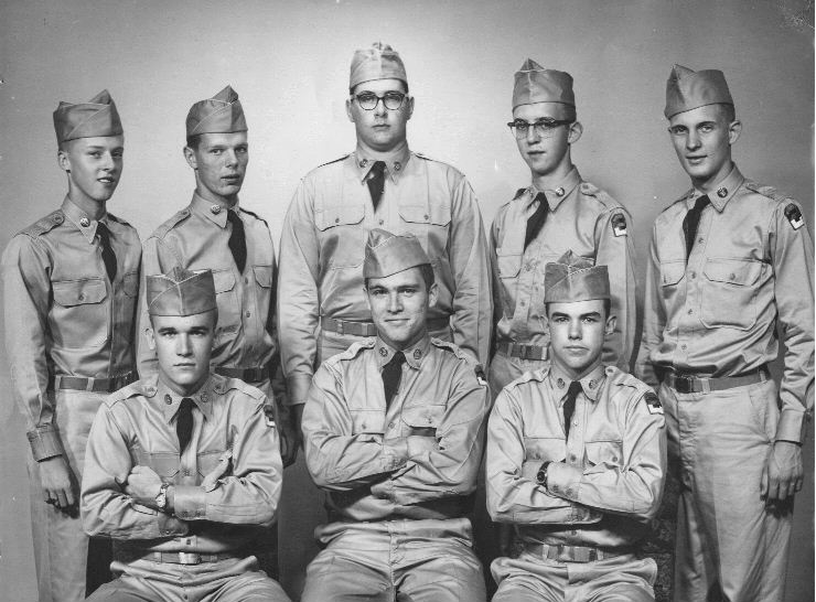 Eight GI's - 1957 photo